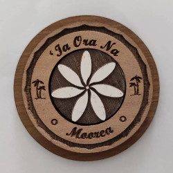 Wood magnet - Polynesian...